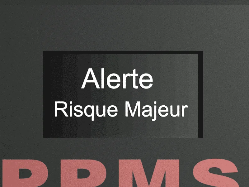 Écran du module : Alerte Risque Majeur