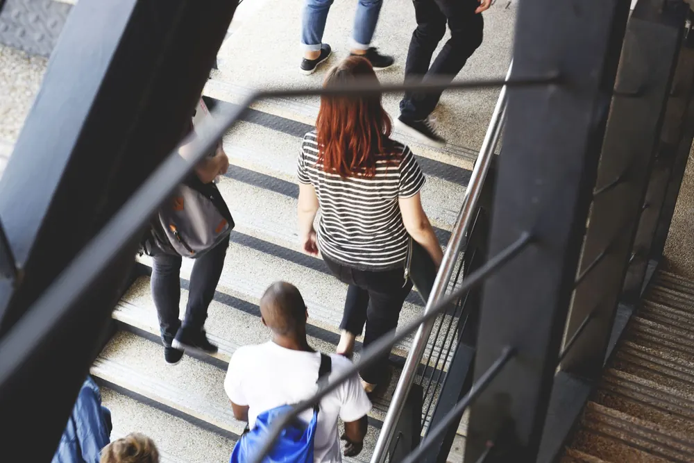 Collègues prenant une pause